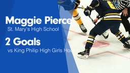 2 Goals vs King Philip High Girls Hockey