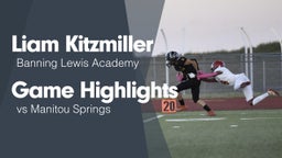 Game Highlights vs Manitou Springs 