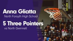 5 Three Pointers vs North Gwinnett 