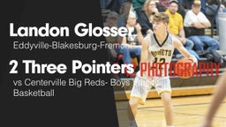 2 Three Pointers vs Centerville Big Reds- Boys Varsity Basketball