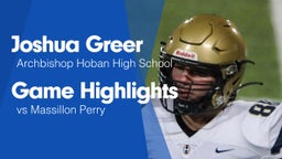 Game Highlights vs Massillon Perry 