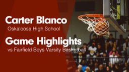 Game Highlights vs Fairfield Boys Varsity Basketball