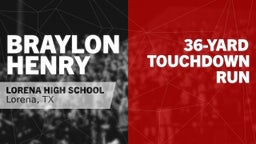 36-yard Touchdown Run vs Troy 