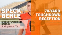 70-yard Touchdown Reception vs Mineral Wells 