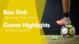Game Highlights vs South Dearborn 
