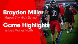 Game Highlights vs Des Moines North 