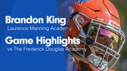 Game Highlights vs The Frederick Douglas Academy