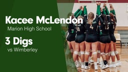 3 Digs vs Wimberley 