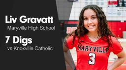 7 Digs vs Knoxville Catholic 