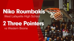 2 Three Pointers vs Western Boone 