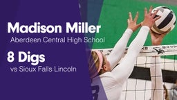 8 Digs vs Sioux Falls Lincoln 