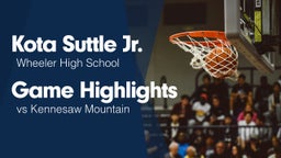 Game Highlights vs Kennesaw Mountain 