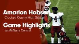 Game Highlights vs McNairy Central