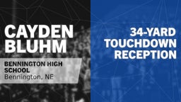 34-yard Touchdown Reception vs Elkhorn 