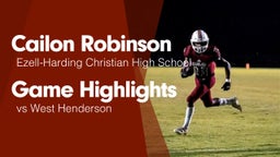 Game Highlights vs West Henderson 