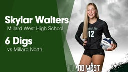 6 Digs vs Millard North  