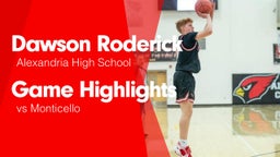 Game Highlights vs Monticello 