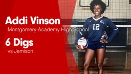 6 Digs vs Jemison