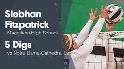 5 Digs vs Notre Dame-Cathedral Latin
