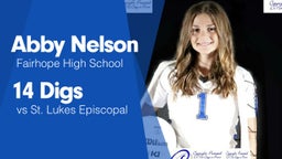 14 Digs vs St. Lukes Episcopal