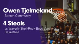 4 Steals vs Waverly Shell-Rock Boys Varsity Basketball
