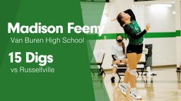 15 Digs vs Russellville 