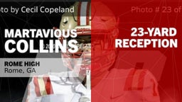 23-yard Reception vs Collins Hill 