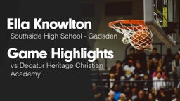 Game Highlights vs Decatur Heritage Christian Academy 