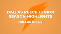 Dallas Reece Junior Season Highlights