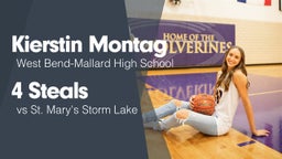 4 Steals vs St. Mary's Storm Lake