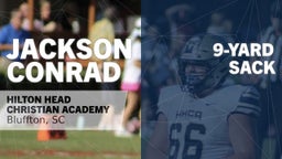 9-yard Sack vs Hilton Head Preparatory School