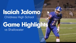 Game Highlights vs Shallowater 