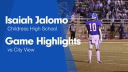 Game Highlights vs City View 
