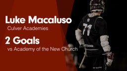 2 Goals vs Academy of the New Church 