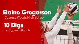 10 Digs vs Cypress Ranch