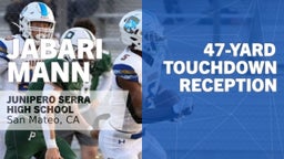47-yard Touchdown Reception vs Palo Alto High