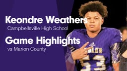 Game Highlights vs Marion County 
