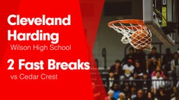2 Fast Breaks vs Cedar Crest 