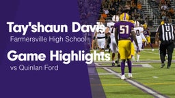 Game Highlights vs Quinlan Ford 