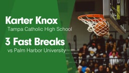 3 Fast Breaks vs Palm Harbor University 