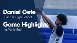 Game Highlights vs Wylie East 