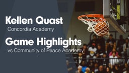 Game Highlights vs Community of Peace Academy