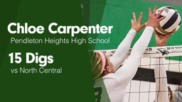 15 Digs vs North Central 