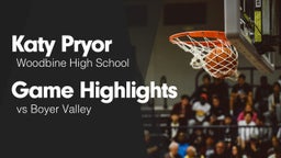 Game Highlights vs Boyer Valley 