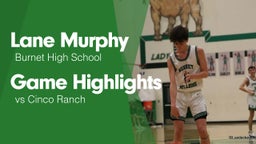 Game Highlights vs Cinco Ranch 
