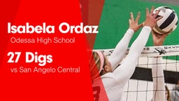 27 Digs vs San Angelo Central