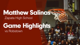 Game Highlights vs Robstown 