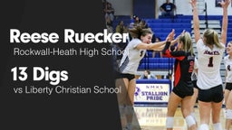 13 Digs vs Liberty Christian School 