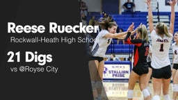 21 Digs vs @Royse City