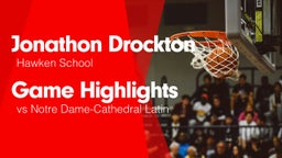 Game Highlights vs Notre Dame-Cathedral Latin 